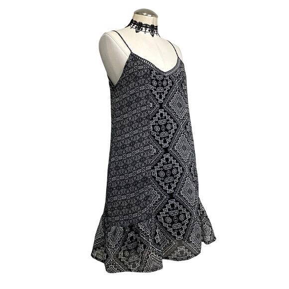 American Rag Babydoll Whimsygoth Boho Flowy Ruffle Mini Dress - Picture 2 of 11